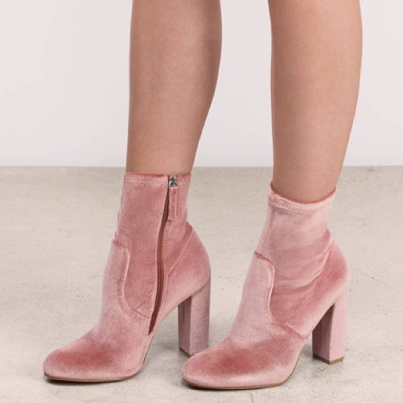 Steve Madden Blush Velvet Edit boots - Picture 5 of 5